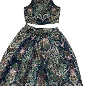 Express Multicolor Patterned Skirt